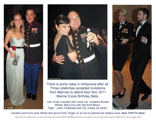 2011 Celebs at Marine Corps Balls