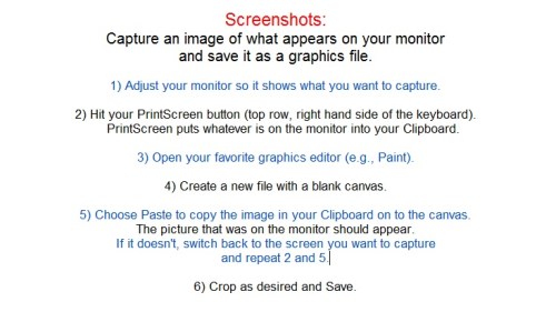 How to make a screenshot