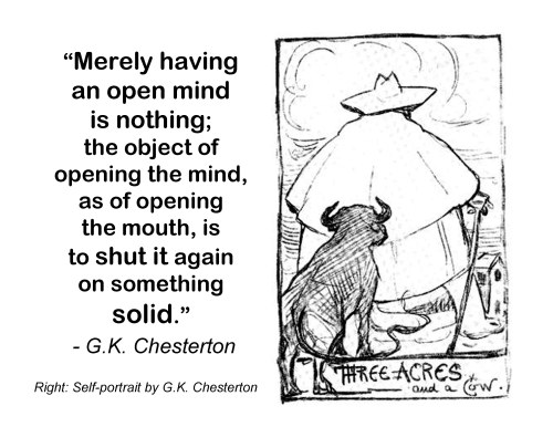 Chesterton - Open mind