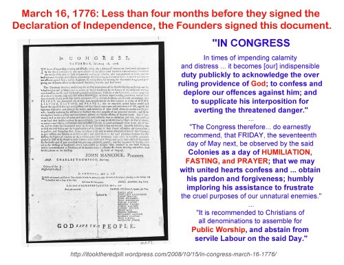 1776_03 16 Congress declares day of public prayer