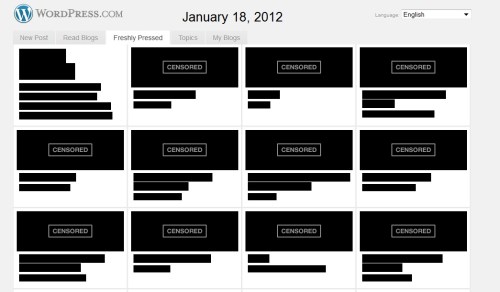 2012_01 18 I heard WordPress is going down in protest today