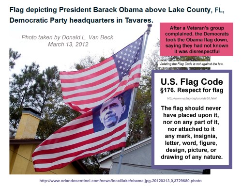2012_03 13 Florida Democrats put BHO on US Flag