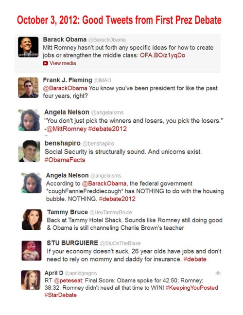 2012_10 03 Some first debate tweets