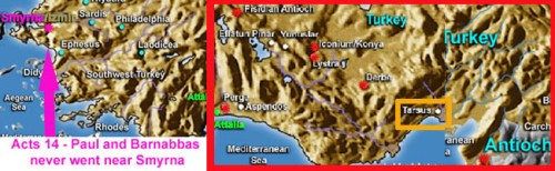 Acts 14 map