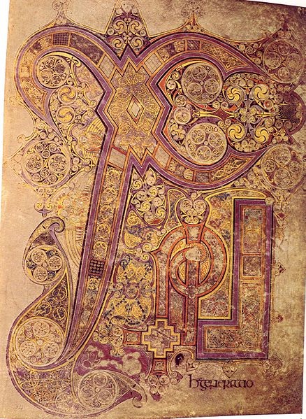 Book of Kells Chi Rho page