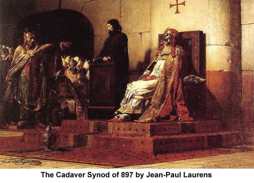 Cadaver Synod of 897 painting