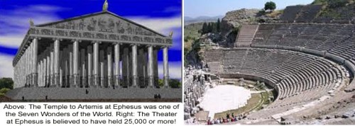 Ephesus temple and theater
