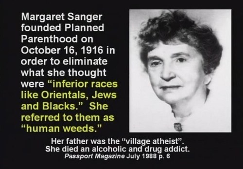 Margaret Sanger on inferior races