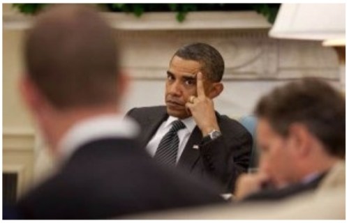 Obama's FINGER
