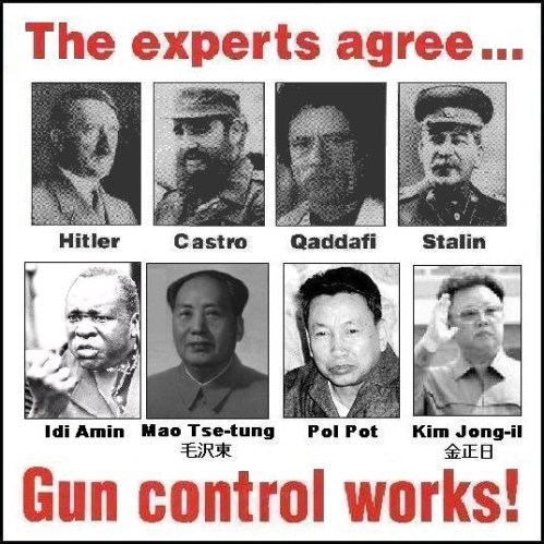 Guns - Dictators agree gun control works