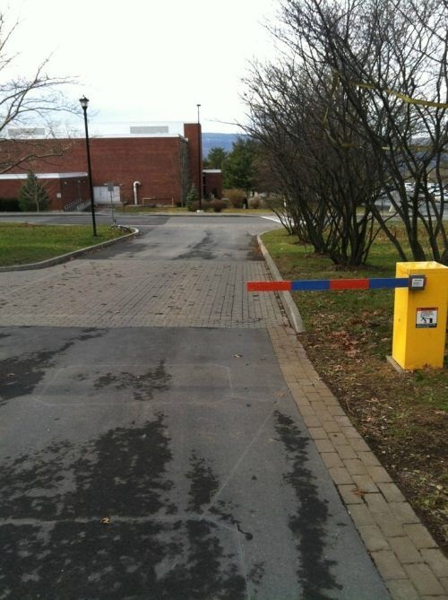 You had one job - parking lot gate