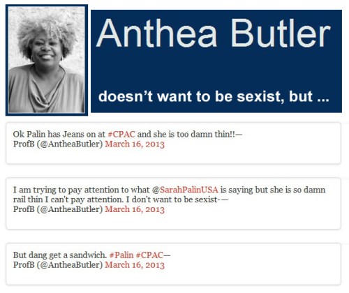 2013_03 16 Anthea Butler's catty anti-Palin tweets