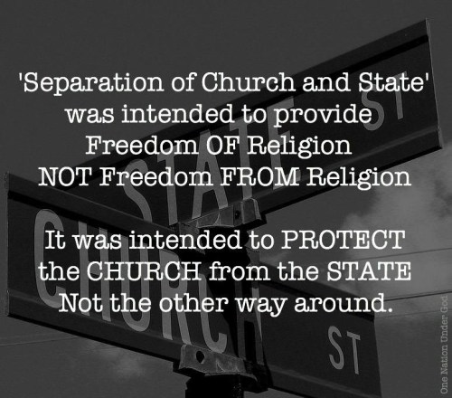 Separation of church and state