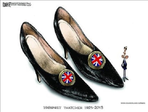 Thatcher's shoes