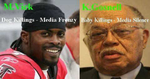 Vick vs Gosnell - Media bias