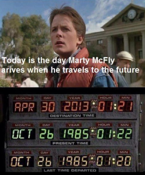 2013_04 30 Marty McFly arrived from the past