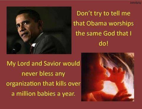 Obama does not worship My Lord and Savior