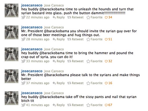 2013_06 13 Jose Canseco advises POTUS