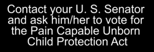 Contact your Senator