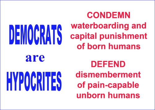 DEMOCRATS HYPOCRITES