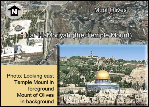 Jerusalem Mt of Olives Dome aerial and photo