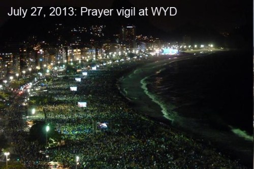 2013_07 27 WYD prayer vigil on beach