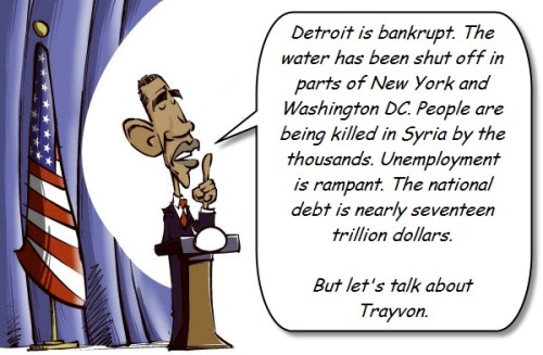 But let's talk about Trayvon