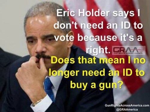Holder on no ID to vote