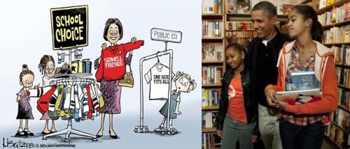 Obama girls getting a GOOD education