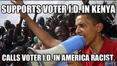 Obama hypocrisy on voter id