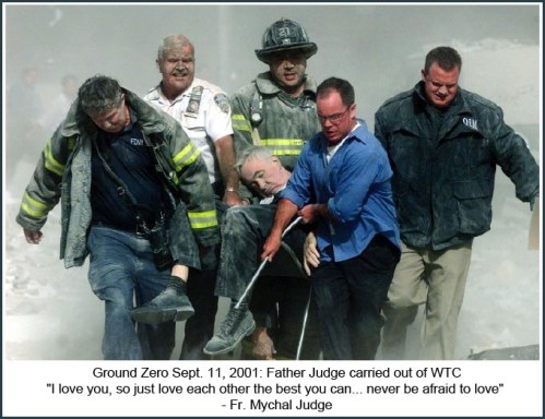 2001_09 11 Fr Judge carried out of WTC