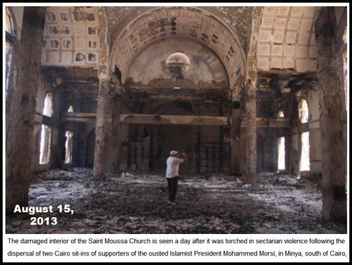 2013_08 15 Saint Moussa Church torched