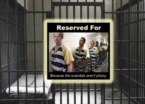Jail reserved for not phony scandals