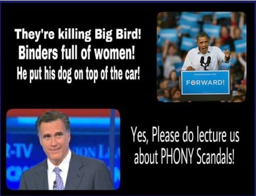 Please lecture us about phony scandals