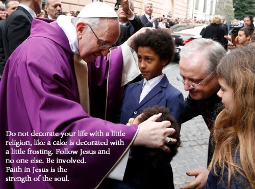 Pope Francis and frosting