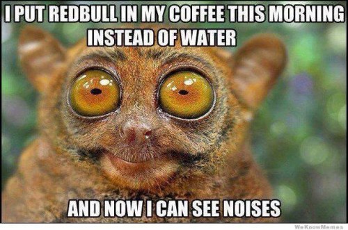 Redbull and coffee