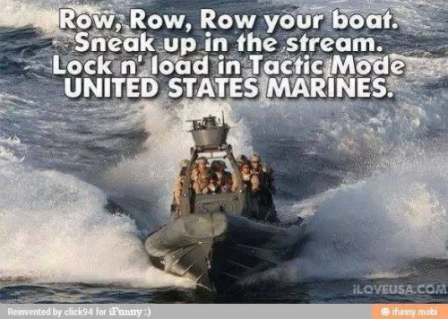 Row row Marines
