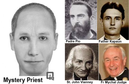 Sketch of mystery priest