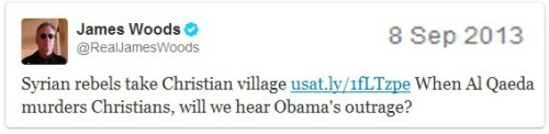 2013_09 08 JW tweet = Syrian rebels take Christian village