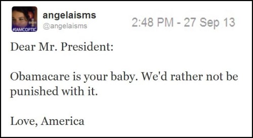 2013_09 27 Angelaisms Obama baby tweet