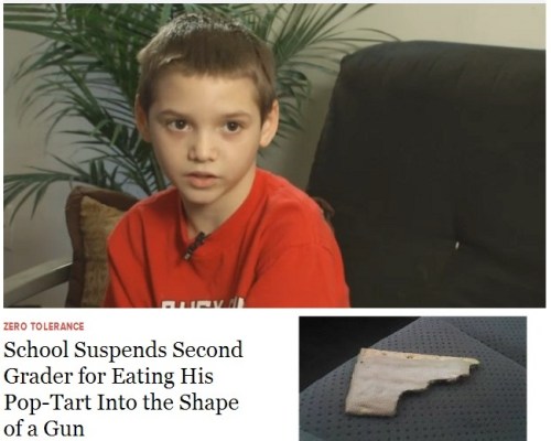 2d grader suspended for pop tart gun