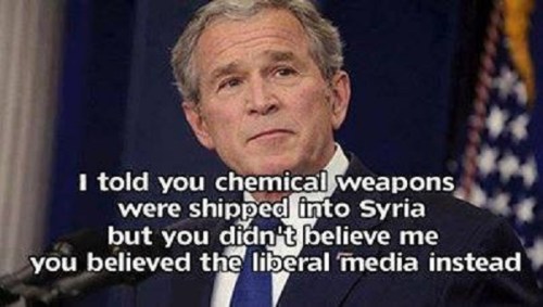 Bush told us WMDs went to Syria