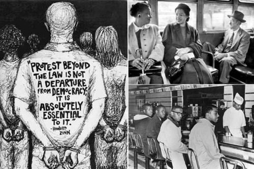 Civil disobedience - composite