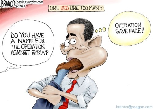 Obama Syria foot in mouth