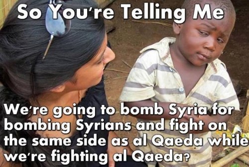 So you're telling me - Syria