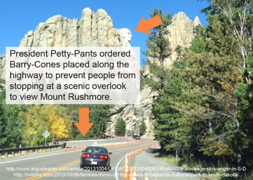2013_10 05 Blocking scenic views at Mt Rushmore