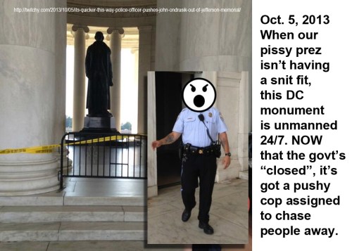 2013_10 05 Pushy cop at Meml