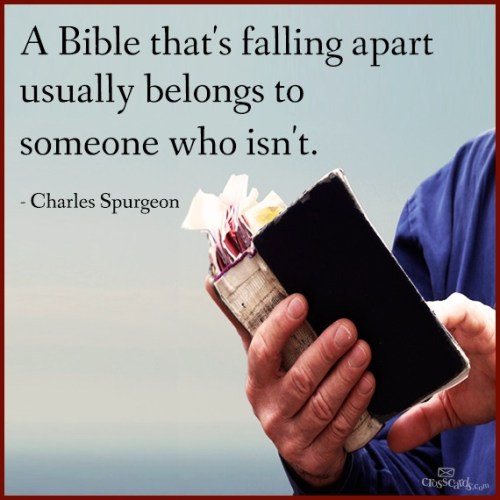 A Bible that's falling apart