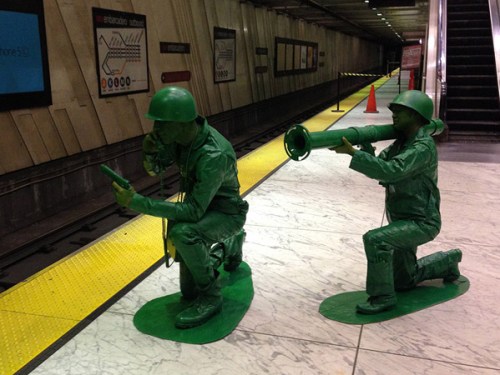 Halloween People Two plastic soldiers