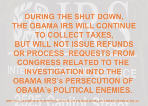 IRS shut down sort of